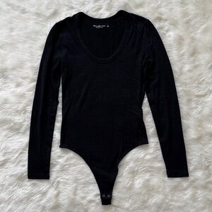Abercrombie & Fitch Classic Black Bodysuit Size Small